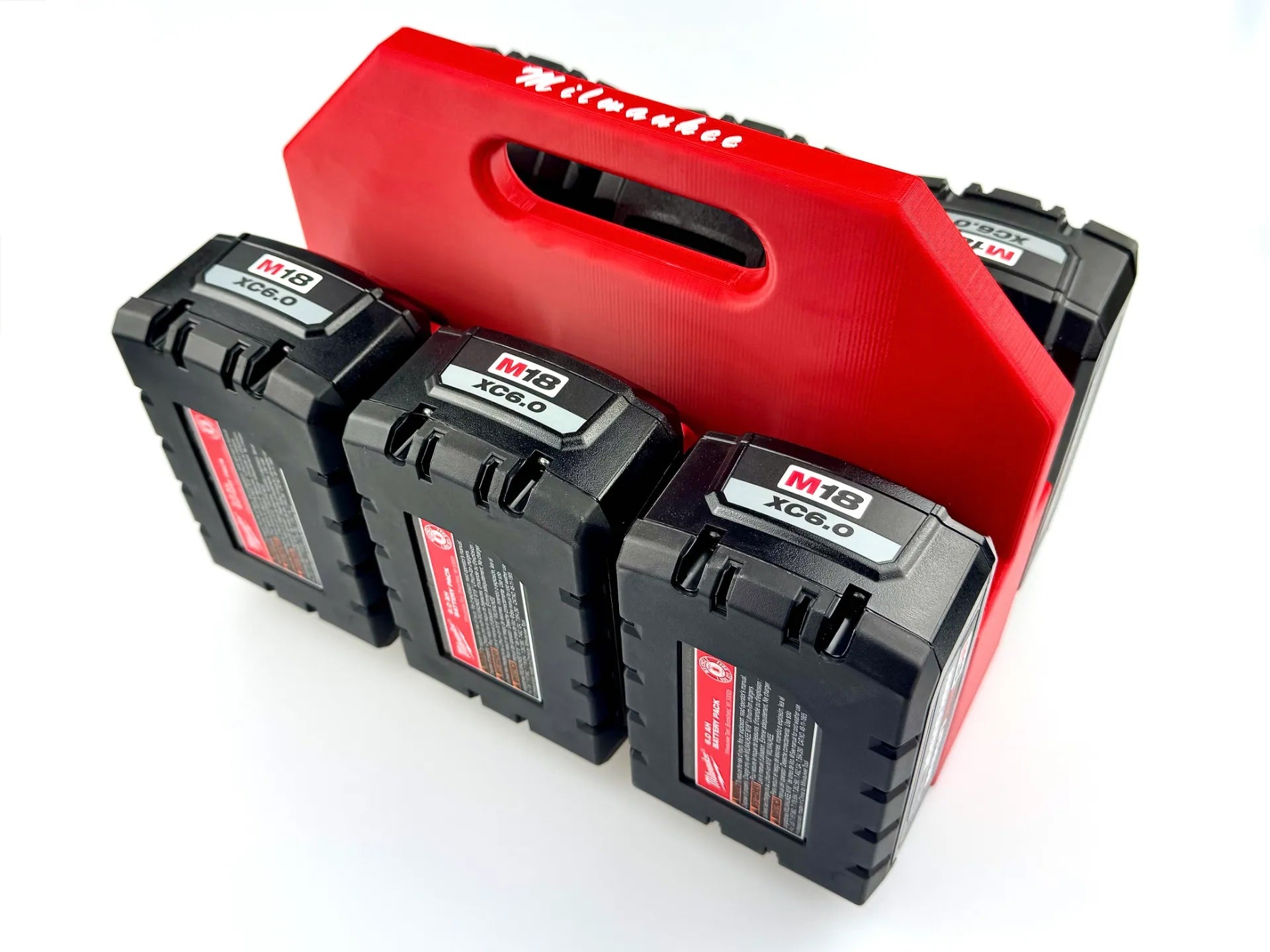 Milwaukee M18 Battery Organiser – Securely Holds up to 6 Batteries for Easy Storage image 5