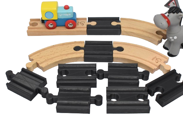 Train Track Connectors for Wooden Train Sets