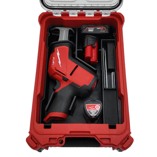 Packout Insert for M12 Fuel Hackzall Reciprocating Saw and Milwaukee Compact Organiser