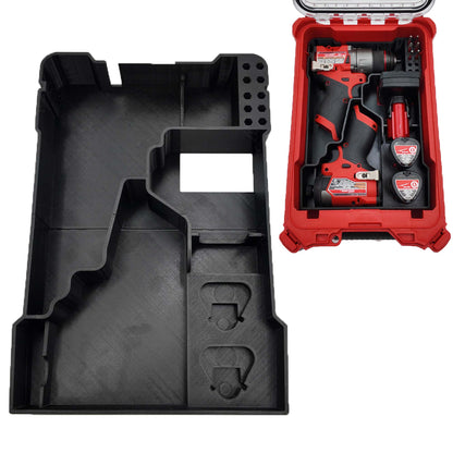 Packout Insert for M12 Fuel Drill/Driver and Impact- Milwaukee Compact Organiser V3