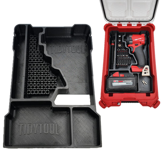 M18 Fuel 1/4" Hex Impact Driver Organiser for Milwaukee Compact Packout