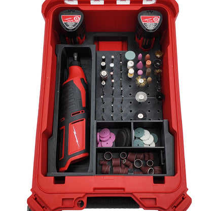 M12 Rotary Tool Organiser for Milwaukee Compact Packout