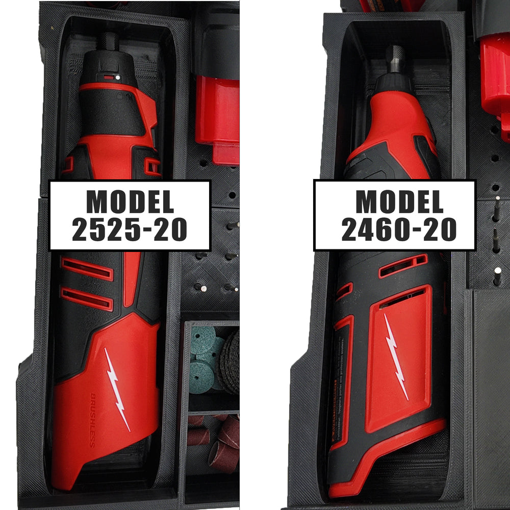 M12 Rotary Tool Organiser for Milwaukee Compact Packout