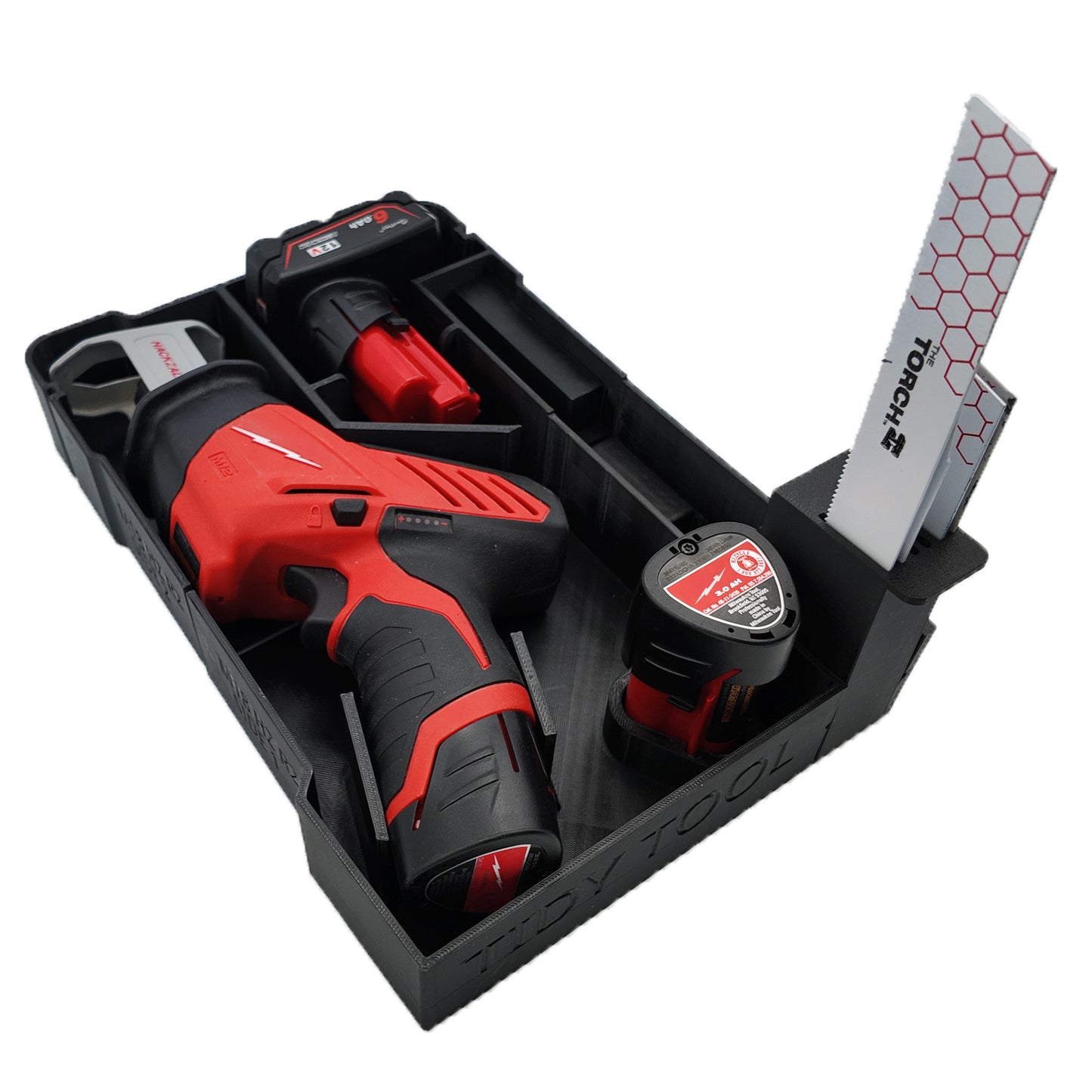 Packout Insert for M12 Fuel Hackzall Reciprocating Saw and Milwaukee Compact Organiser