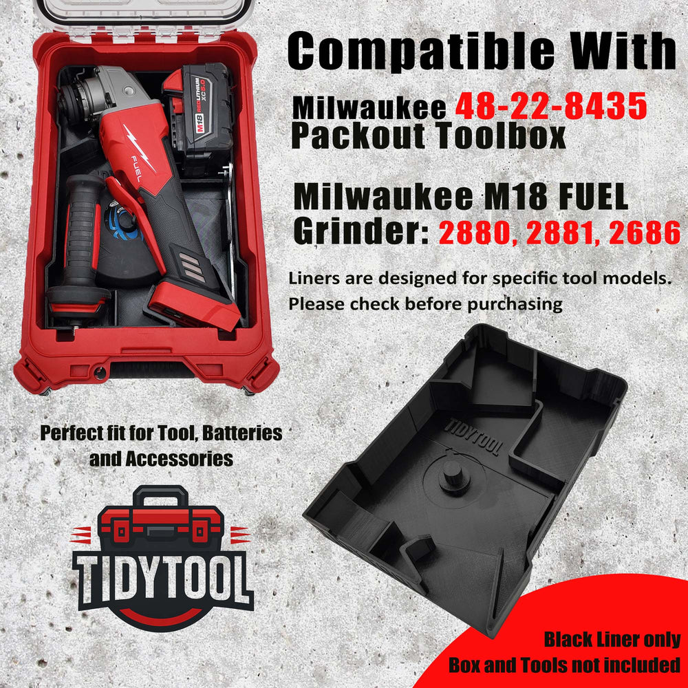 M18 Grinder Organiser for Milwaukee Compact Packout