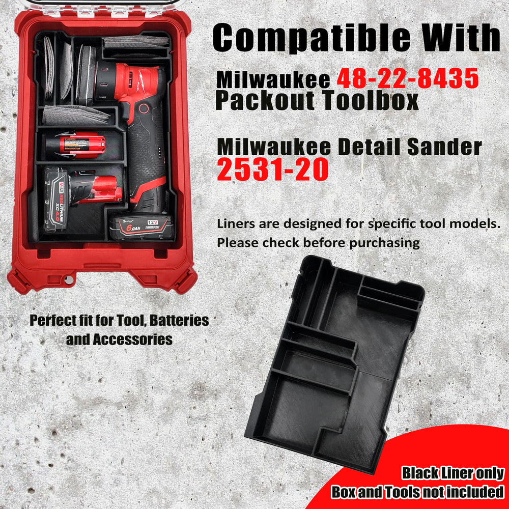 Packout Insert for M12 FUEL Orbital Detail Sander