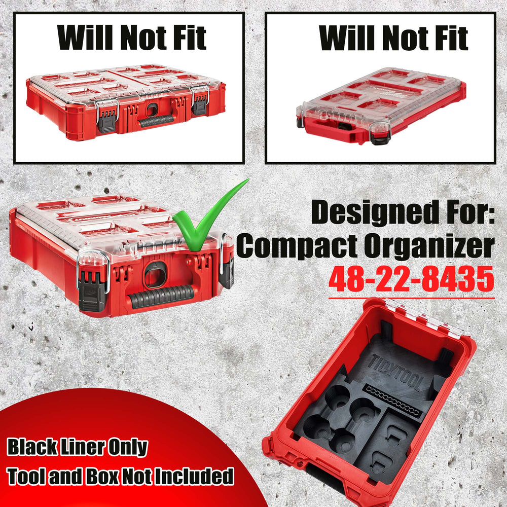 Packout Insert for M12 FUEL Installation Drill and Milwaukee Compact Organiser