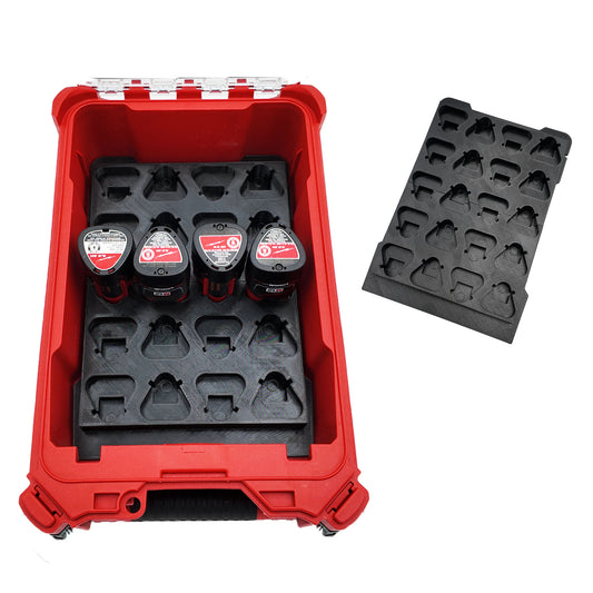 M12 Small Battery Organiser for Milwaukee Compact Packout