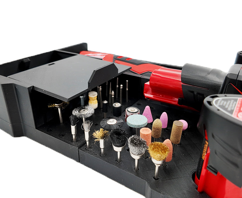 M12 Rotary Tool Organiser for Milwaukee Compact Packout