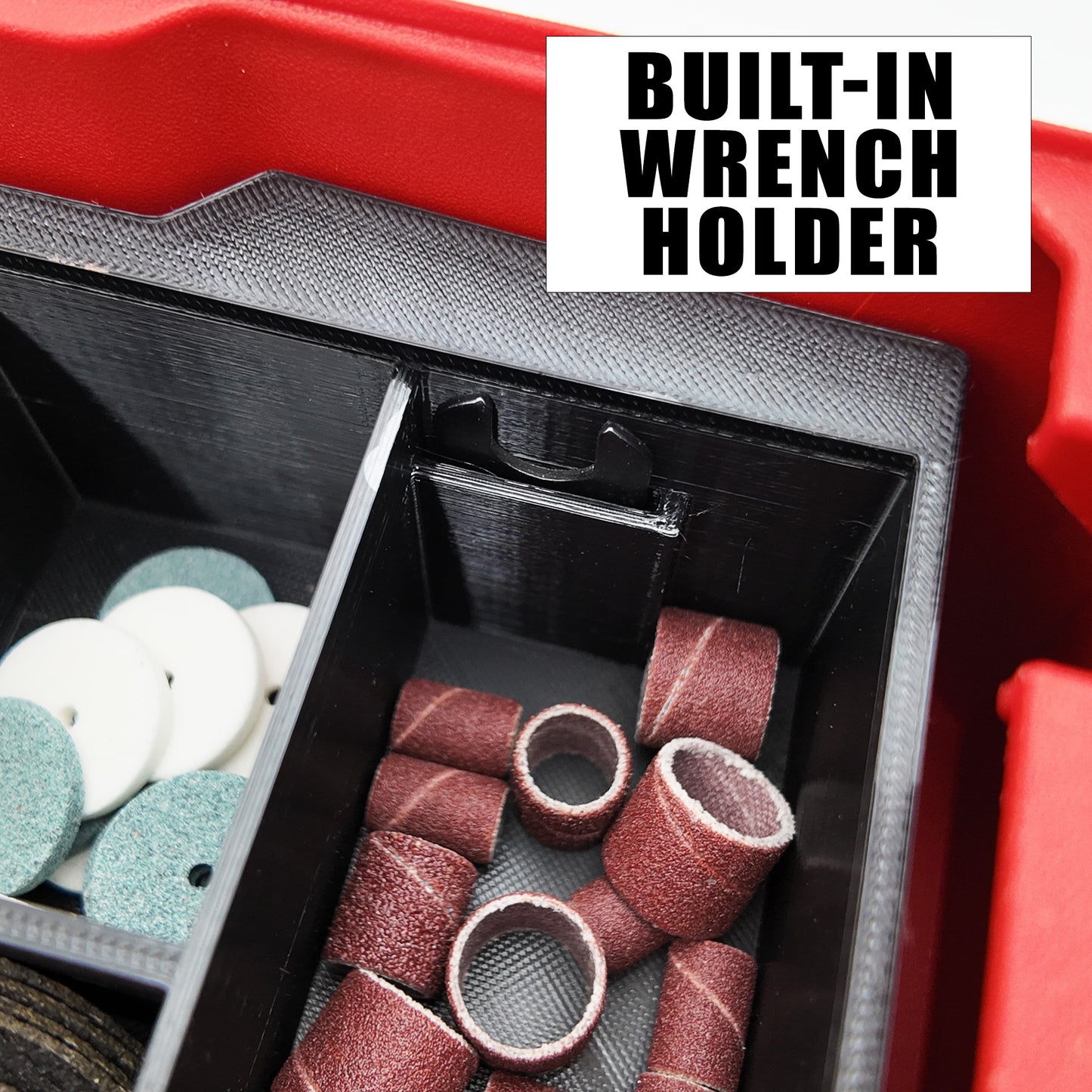 M12 Rotary Tool Organiser for Milwaukee Compact Packout